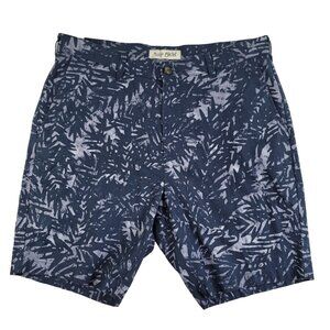 Jos A Bank Tailored Fit Leaf Print Linen Blend Shorts Size 35R